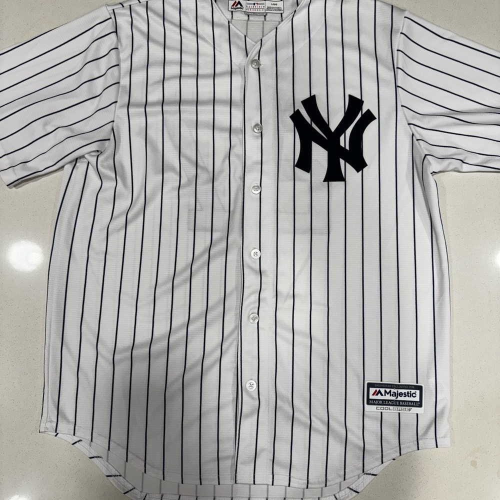 Giancarlo Stanton White Pinstripes Jersey